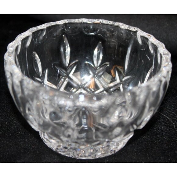 Vtg Gorham King Edward Collection Sugar & Cream Set C455 Glass Lead Crystal Lid - Picture 6 of 12